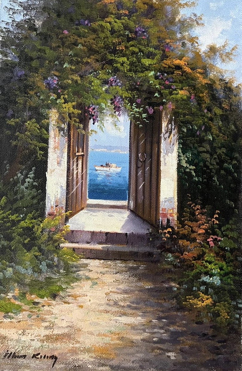 Çiçekli kapı
