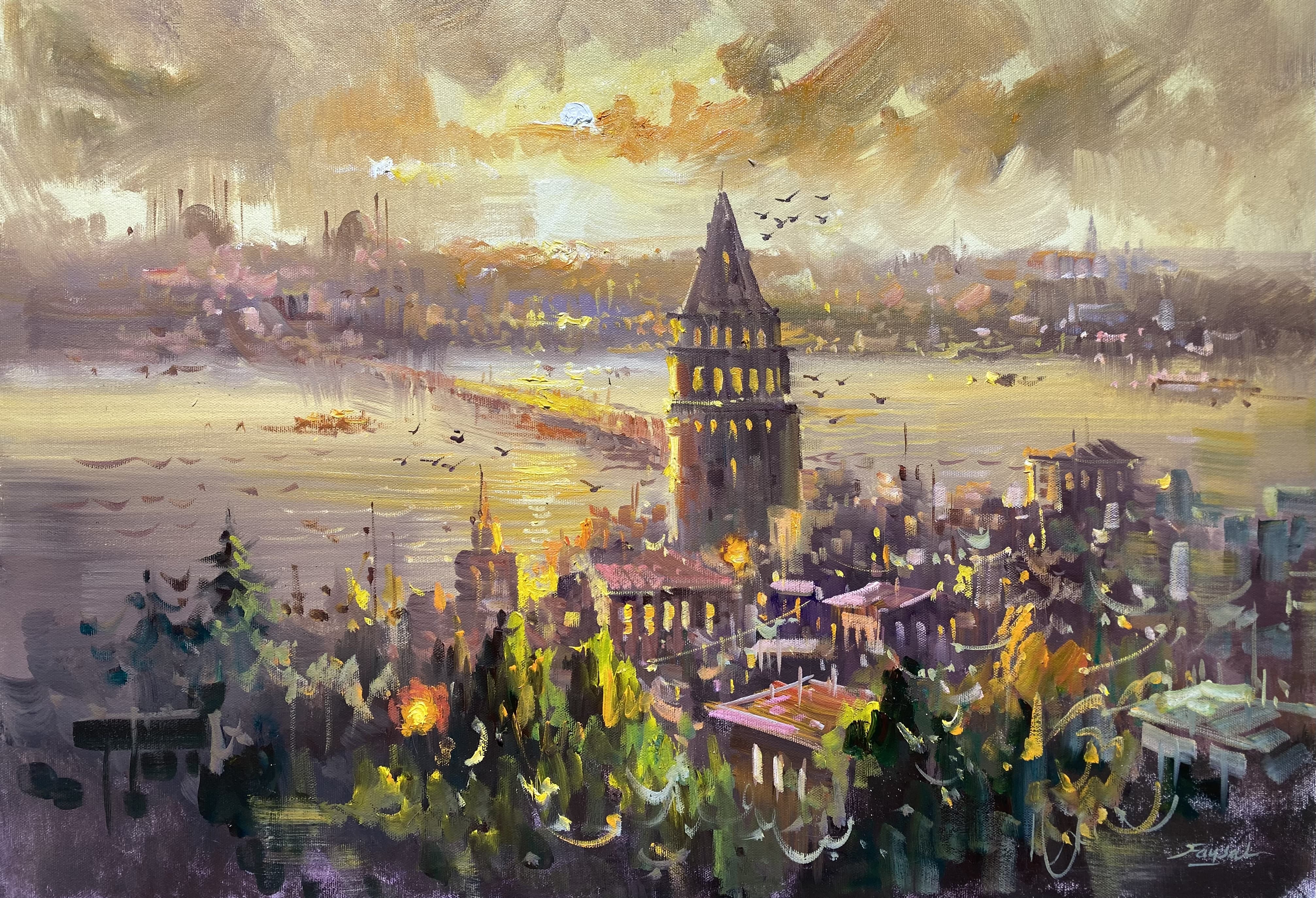Galata’da gün batımı